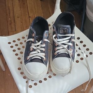 Converse Kids' Black Sneakers with White Accents